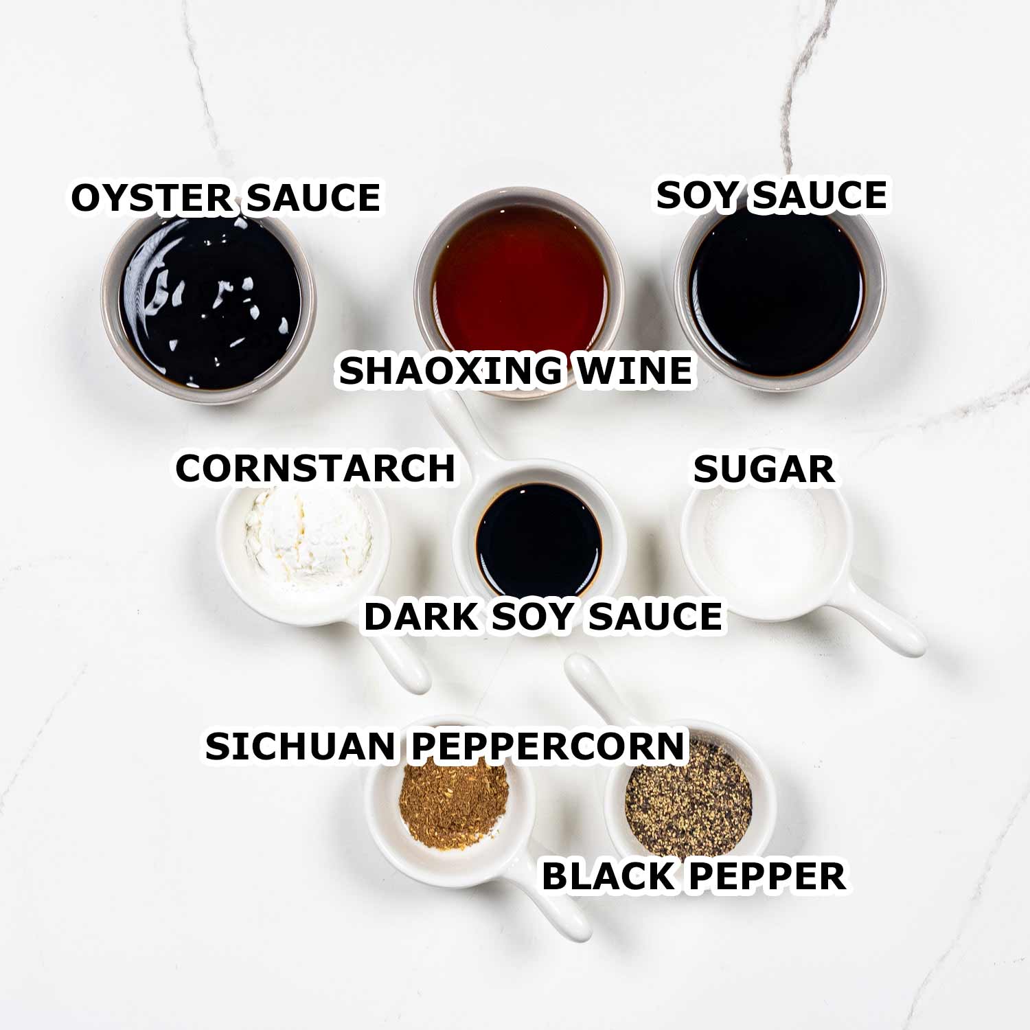 ingredients needed to make black pepper beef.